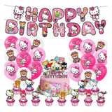 Set De Cumpleaños Hello Kitty Cotillón Fiesta Decoración