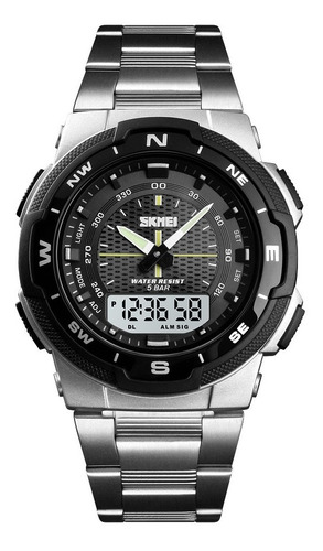 Reloj Cronómetro Digital Skmei 1370 Alarma Calendar Militar