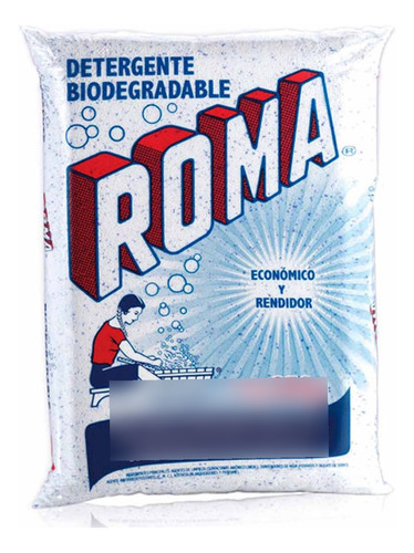 Pack 4 Bolsas De Detergente En Polvo Roma Multiusos 250 Gr