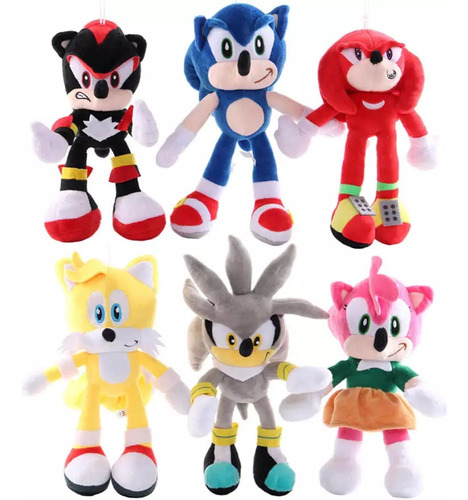 Muñecos Peluche Sonic Knukles And Tails 30 Cm¡