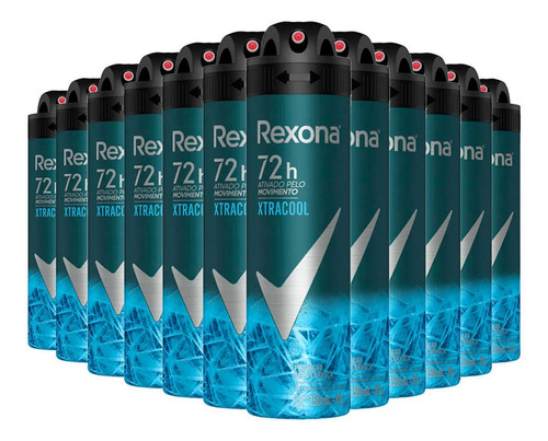 Kit Desodorante Aerosol Rexona Xtracool 150ml - 12 Unidades