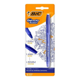 Bic Lapicera Roller Gel Borrable Geolcity Ilusión Tinta Azul