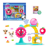 Littlest Pet Shop Fun Factory Play Set Con Figura 68-69