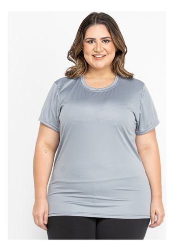 Camiseta Dry Fit Feminina Plus Size | Academia | Treinos