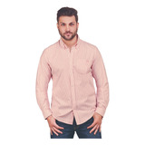 Camisa Hombre Rosa/blanco 994-51