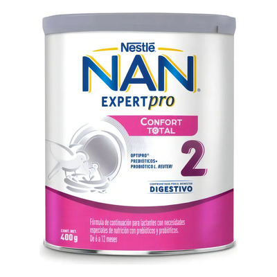 Nan Expertpro Confort Total Etapa 2 Fórmula De 6 A 12 Meses Sabor Sin Sabor | Envío gratis