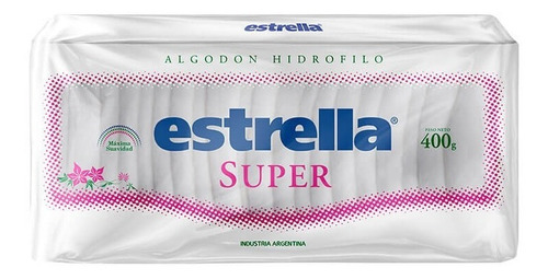 Algodon Estrella Super Paquete X400grs  Farmaservis