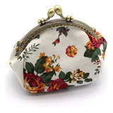 Cartera, Monedero Vintage Con Flores Para Mujer, Bolso De Ma