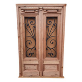 Elcarreton Puerta De 2 Hojas Pinotea 140x220 Cm Rejas Forja