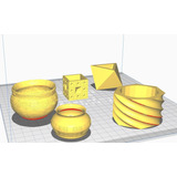 Macetas Set De Diferentes Diseños Stl Para Impresion 3d 