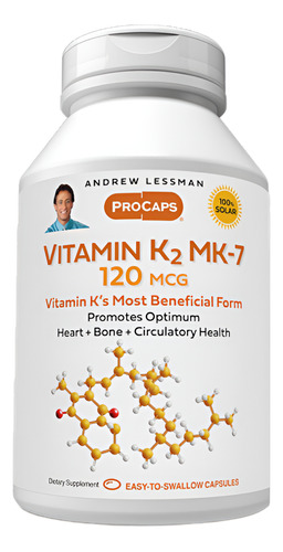 Andrew Lessman | Vitamin K2 Mk-7 | 120mcg | 720 Softgels