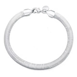 Pulseira Feminina/ Masculina Prata925 Lacraia Laminada Cobra