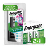 Cargador Universal De Pilas Energizer + 2 Pilas Recargables 