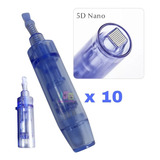 Set De 10 Agujas 5d Nano Para Dermapen Dr Pen Modelo A1