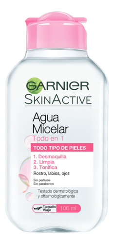 Agua Micelar Skinactive Todo En 1 Facial Garnier 100ml Caba