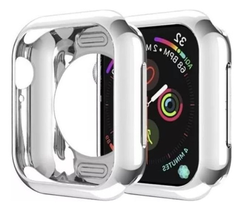 Carcasa Para Apple Watch Serie 5 Y 4 40mm Plateado