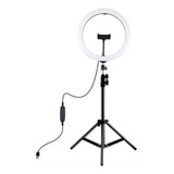 Aro De Luz Led +  Tripode + Base Celular  Para Videos Tiktok