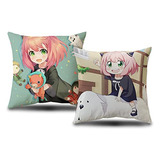 Juego De 2 Fundas De Almohada De Anime Familiar, Fundas...