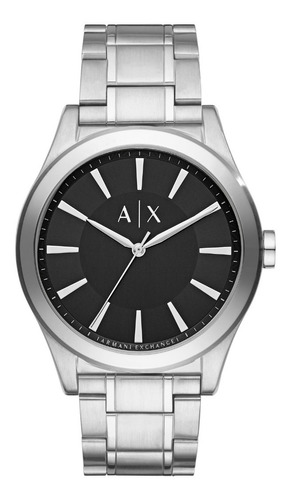 Reloj Hombre Armani Exchange Nico De Acero Color De La Correa Plateado