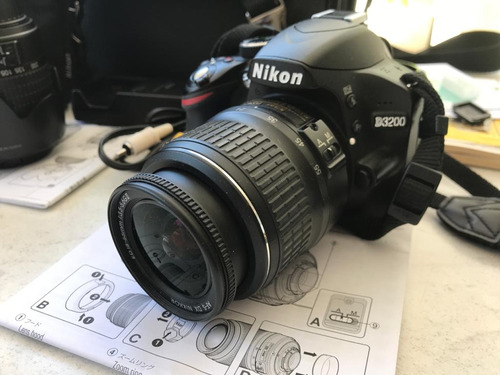  Nikon Kit D3200 + Lente 18-55mm Vr Dslr Color  Negro 