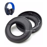 Almofadas Espumas Para Headset Sony Ps3 Ps4 Gold 7.1 Preto