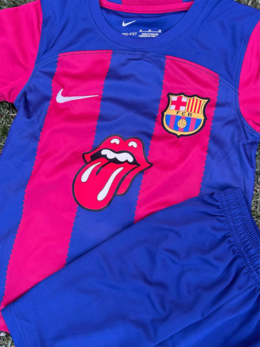 Jersey Barcelona Para Niño Edición Rolling Stones 2023/2024