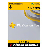 Cartao Psn Plus Extra 3 Meses Assinatura Brasil Gift