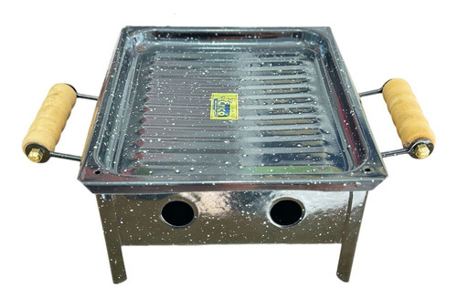 Brasero P/mesa Enlozado Con Asas Parrilla Asado Ideal Resto 