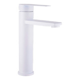 Monomando Lavabo U Ovalin Baño Acero 304 Alto Blanco Polar 