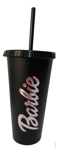 Vaso Barbie Personalizado Colores Liberty Starbucks Negro