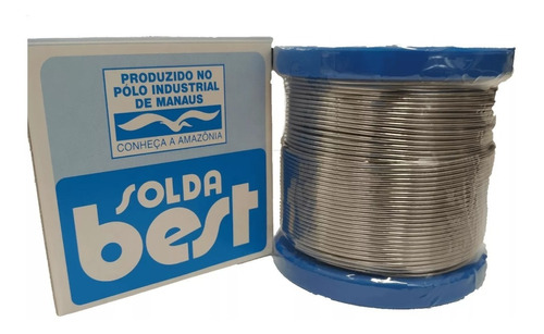 Estanho Solda Best 500gr 60x40 1.5mm Rolo Carretel Azul