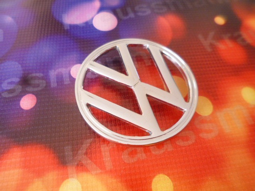 Volkswagen Escarabajo, Logo Emblema Cromado. 9cms Foto 2