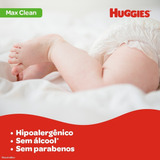 Lenço Umedecido Huggies Max Clean Kit C/ 6 Pacotes 48 Uni