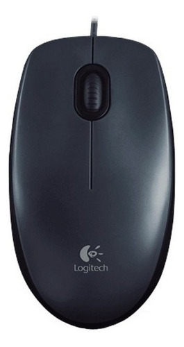 Mouse Óptico Alámbrico Logitech M100 Conexión Usb Negro