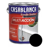 Esmalte Sintetico Convertidor Antioxido 20 Lts Casablanca Mm Color Negro Satinado
