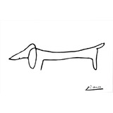 Lamina Fine Art The Dog (lump) Picasso 30x50 Cm Myc Arte