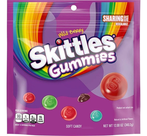 Skittles Gummies Wild Berry 340g