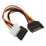 15pin Serial Ata Sata Macho A 4 Pines Y 15pin Hembra Cable