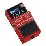 Pedal De Efecto Boss Loop Station Rc-5  Rojo