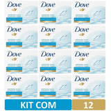 Kit Com 12 Sabonetes Em Barra Dove Esfoliação Suave 90g