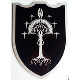 Quadro Escudo Gondor Em Relevo, Decoração, Gamer, Bar