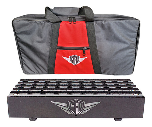 Pedalboard Style 50x30 Com Bag Elétrica Jacks E Fonte