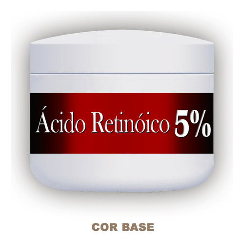 Ácido Retinóico 5% Peeling Clareador Rejuvnescedor Cor Base