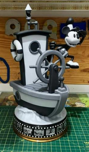  Archivo Stl Impresión 3d - Mickey Mouse Steamboat Willie