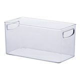 Box Organizador Multiuso Transparente Alça 30x15x15 Cristal