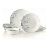 Corelle, 1134352, Vajilla 18 Piezas Indigo Speckle