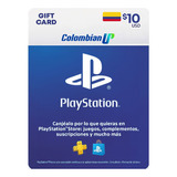 Tarjeta Psn $10 Usd Para Cuenta Colombiana Ps4 - Ps5