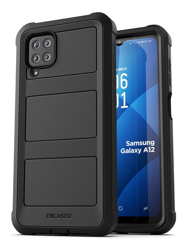 Funda Con Mica Para Samsung Galaxy A12 Uso Rudo Protector