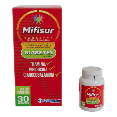 Suplemento Complejo B Mifisur Sydenham Vitaminas B1 B6 B12 30 Tabletas | MercadoLibre
