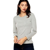 Camiseta Dama Mujer Algodon Invierno Manga Larga